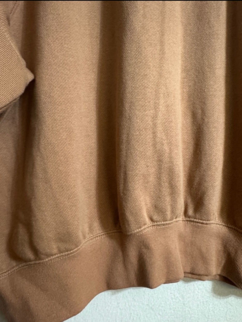 ZARE Classic Crewneck Sweatshirt - Camel Size L NwT - Picture 6 of 9